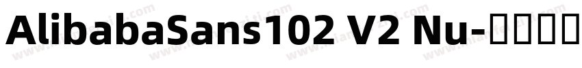 AlibabaSans102 V2 Nu字体转换